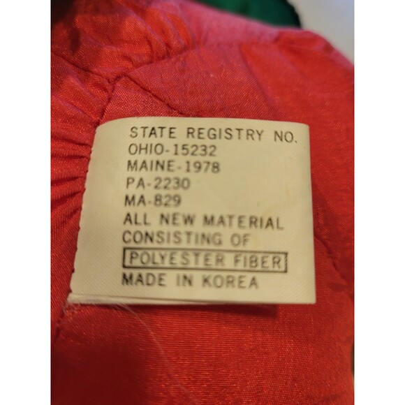 Vintage 1978 Gnome Nylon Parachute Material Plush Made in Korea 13" Christmas - Picture 6 of 7